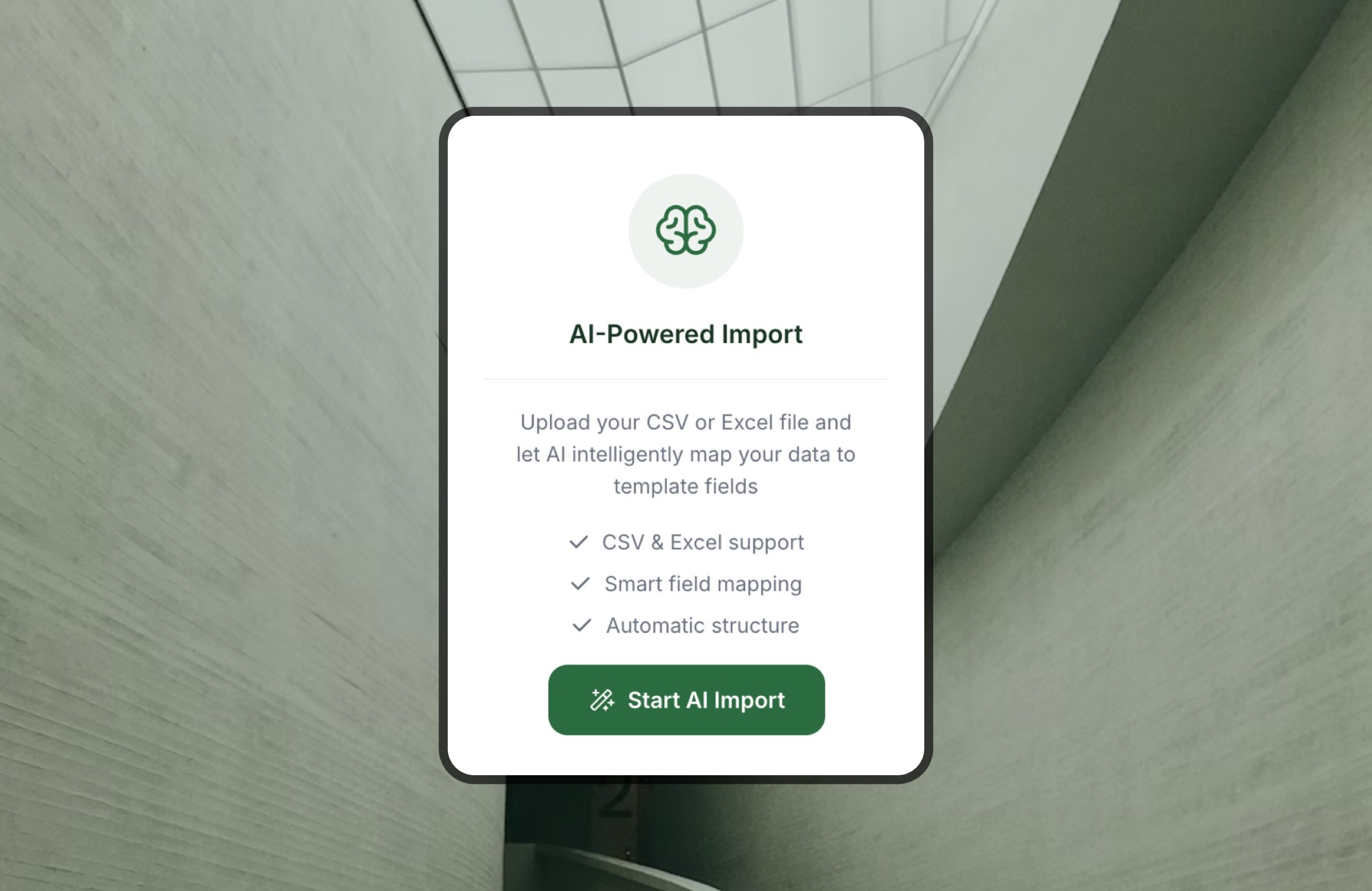 Binsr Inspect AI-powered import