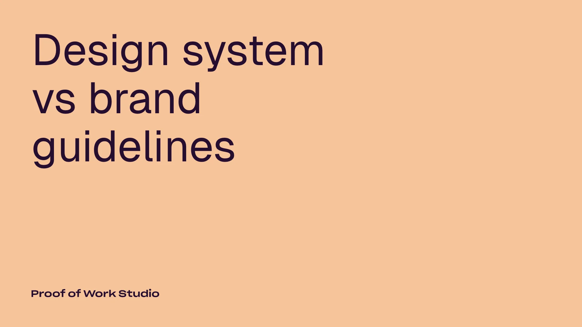 design-system-vs-brand-guidelines blog banner by Proof of Work Studio