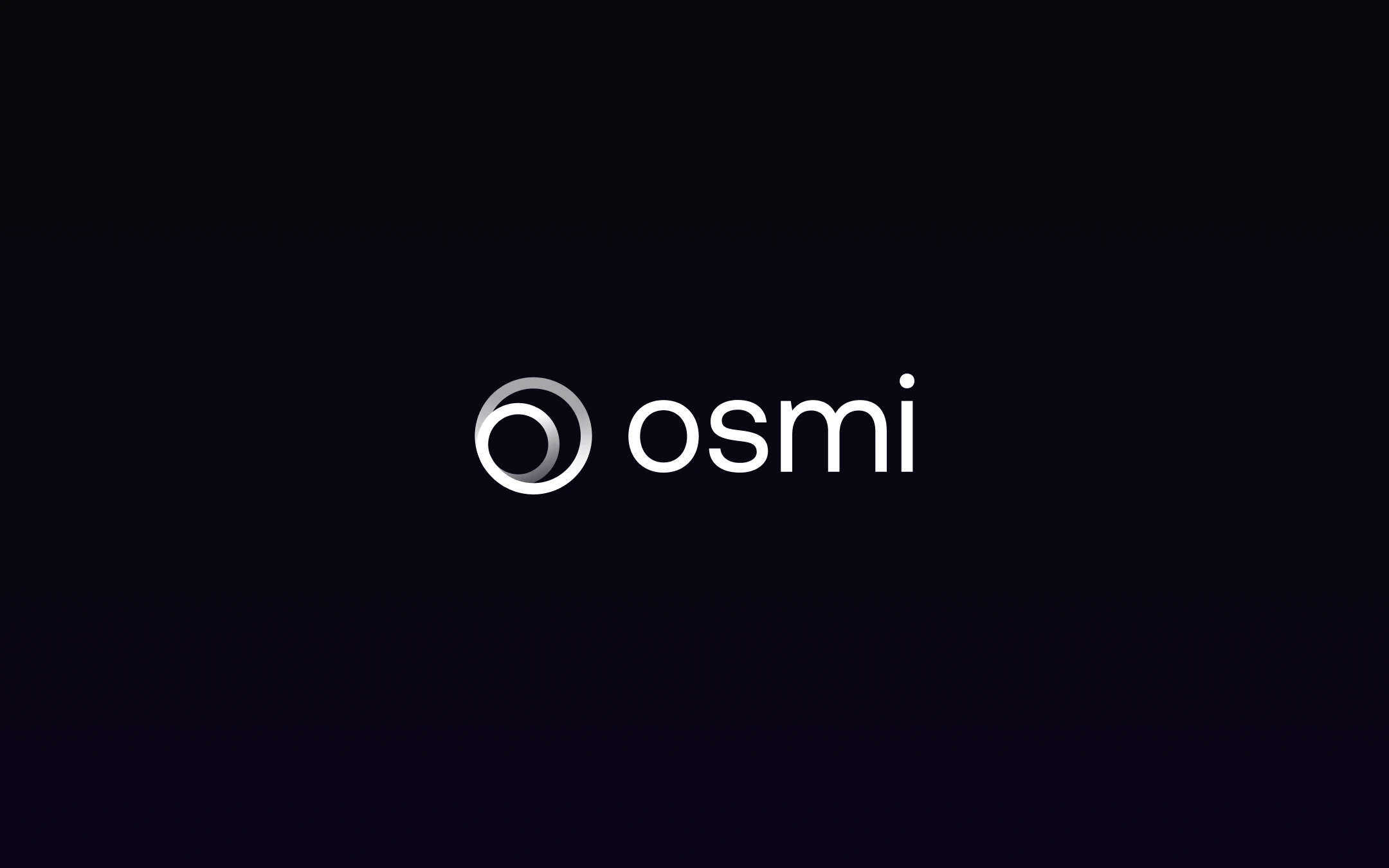 OSMI AI brand identity system across digital and physical applications