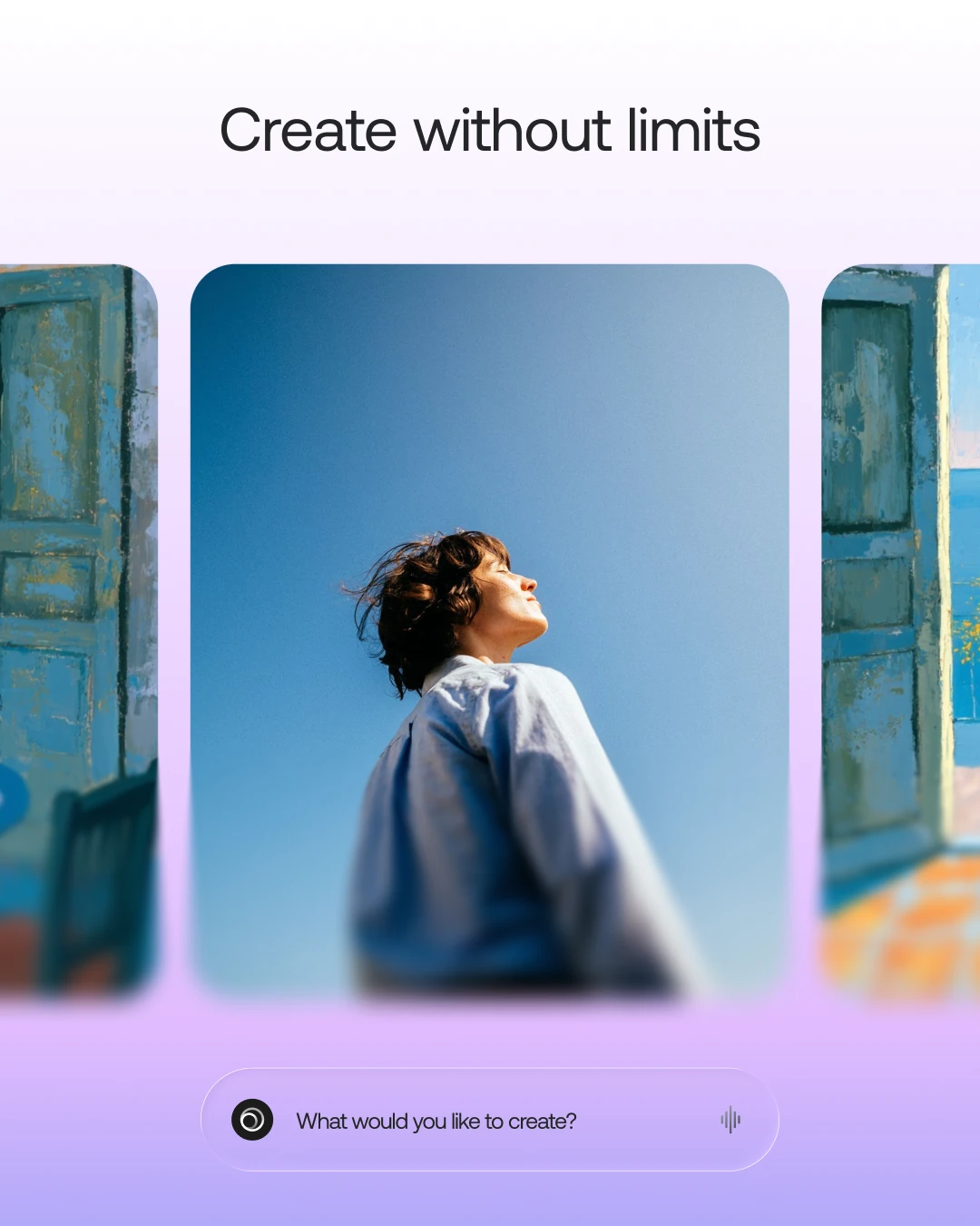 OSMI AI brand visual — purple gradient abstract motif