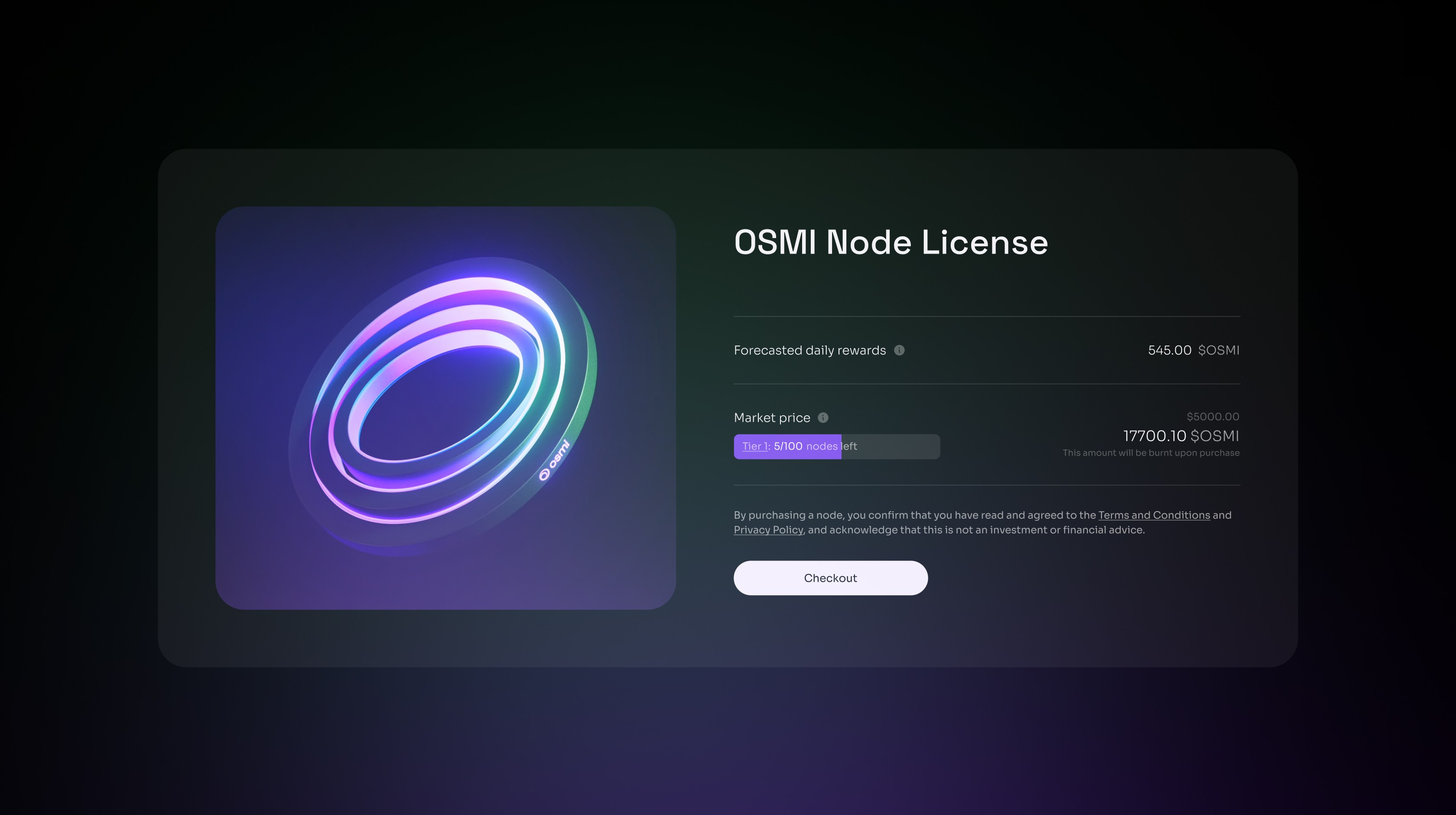 OSMI AI node sale